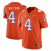 Clemson Tigers 4 Deshaun Watson Orange Nike College Football Jersey Dzhi,baseball caps,new era cap wholesale,wholesale hats